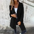 thumbnail image 4 of Cardigan Sweaters for Women 2025 Long Sleeve Lapel Button Melton Wool Sweater Jacket Coat Womens Cardigan Sweaters, 4 of 6