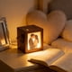 thumbnail image 5 of Caja de fotos personalizada de madera con manivela manual | Marco giratorio de mini álbum | Regalo personalizado para el aniversario de boda de una pareja | Veta natural de madera, detalles en latón, 5 of 6