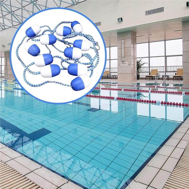 Safety Divider Rope with Hooks Nylon Security Security Lane Lane Separation Ropes Strong Buoyancy Wear-resistant Buoy Lines Pool Accessories