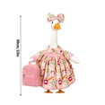 thumbnail image 3 of Porch Goose Fall Decorations Outfits,23 Inch Campus Style Goose Statue Dress Costume and Bow Headpiece,Thankgiving and Autumn Harvest Front Porch Display, 3 of 9