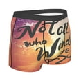 thumbnail image 3 of Disketp Not All Who Wander Are Lost Men'S Boxer Briefs,Soft And Breathable Cotton Underwear With Comfortflex Waistband, 3 of 8