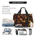 thumbnail image 5 of Fuzoiu Orange Lightning Print Travel Duffle Bag,Carry On Tote Bags,Duffel Bag,Sport Gym Bag, Hospital Bag for Labor and Delivery, Overnight Bag,Luggage Bag, 5 of 7