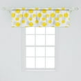 thumbnail image 2 of Ambesonne Abstract Window Valance, Dotted Rounds Quirky, 42" x 18", Mustard Pale Taupe White, 2 of 3