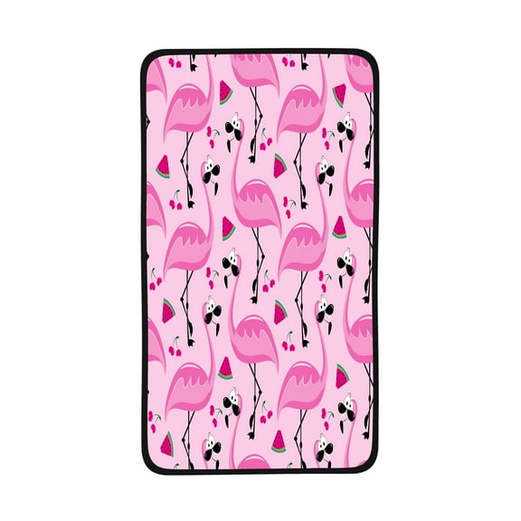 16x28in Coral Velvet Towels Cool Flamingos On Pastel Pink Summer Absorbent Hand Towel Soft Bathroom Towel for Gift