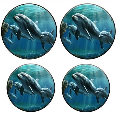 

Bahomeck Electric Stove Burner Covers Set Of 4 Dolphins Swimming In The Ocean With Coral Reef Background Metal Gas Stove Burner Covers Protecting Gas Stoves 8 Inch And 10 Inch