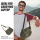 thumbnail image 3 of Bolso bandolera de lona, grande, tipo bandolera, con bolsillo, para mujer y hombre, 3 of 7