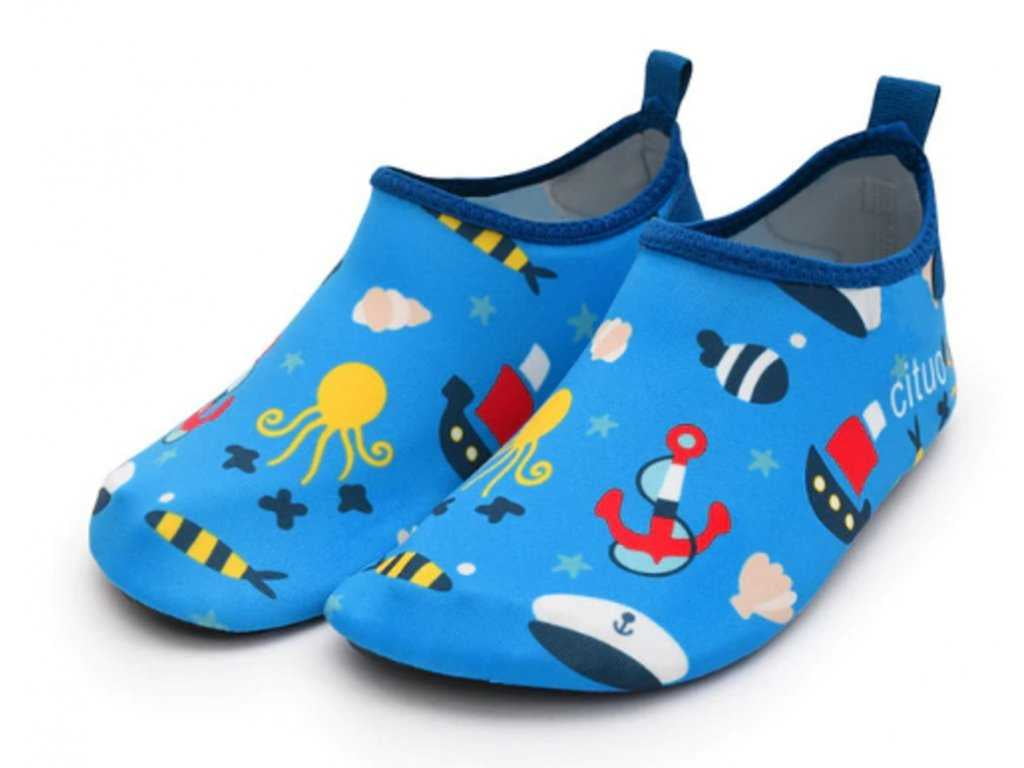 Kids Summer NonSlip Lightweight Swim Water Shoes, Aqua Socks, Pool