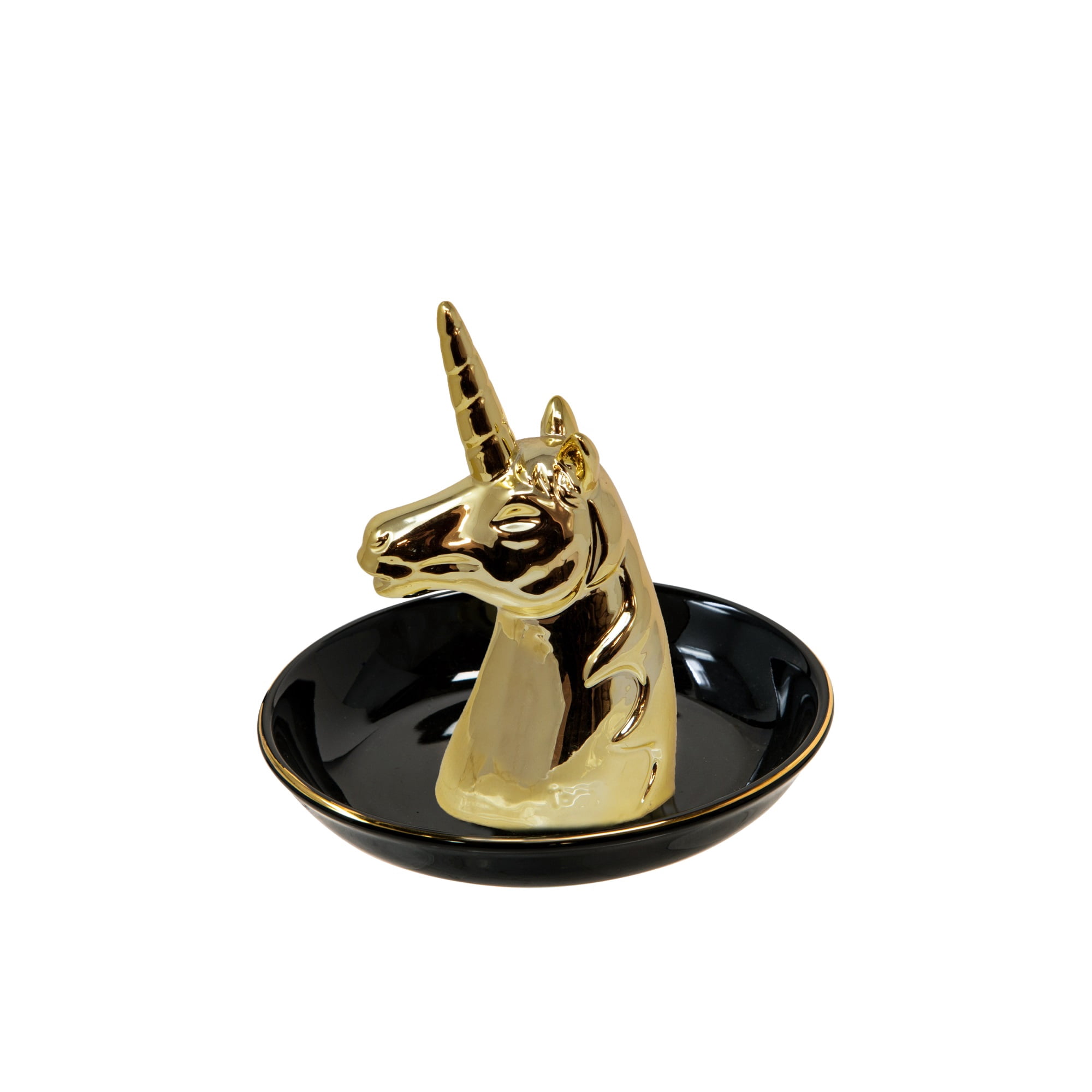 Boîte à Bibelot Licorne En Céramique - Format Biscuit Non Peint - 11,5 Cm