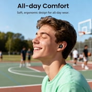 TOZO A1 Mini Wireless Earbuds Bluetooth Headphones, 32H, AI Noise Cancelling Mic, Stereo Bass, Clear Calls, Lightweight IPX5 Waterproof, App 32EQ, Black