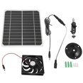 thumbnail image 3 of Solar Panel Fan Kit, 15W Solar Exhaust Fan Outdoor Waterproof, 3 of 5