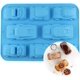 thumbnail image 5 of Carton Car Mold Silicone Baking Moulds Bakeware For Birthday Theme Party, Muffin Cups, Ice Cube, Soap, Wafer, Cake, Bread, Tart, Pie, Flan, Pudding, C, 5 of 5
