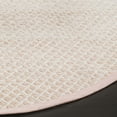 thumbnail image 3 of SAFAVIEH Montauk Vaughn Geometric Cotton Area Rug, Beige/Ivory, 8' x 8' Round, 3 of 8
