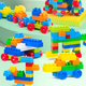 thumbnail image 3 of 200 Piezas Bloques Grandes Juguetes Para Niños, Juego de Partículas Multifunción, Bloques de Construcción, Mesa, Ensamblar Bloques, Juguete de Regalo Portátil, 3 of 10