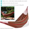 thumbnail image 3 of Sunnydaze 2-Person Cotton Brazilian Hammock, 450 lb Capacity - Sunset, 3 of 7
