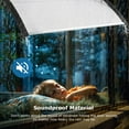 thumbnail image 5 of 2 40"x32" Door Window Awning Exterior, Polycarbonate Cover Entry Door Outdoor Patio Awning Canopy, Front Door Overhang Awning for Sun Shutter, UV, Rain and Snow Protection, Hollow Sheet (Clear Board), 5 of 10