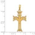 thumbnail image 2 of Pendentif en Or Jaune 14K Dove sur Croix, 2 of 2