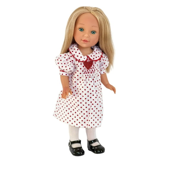Cute Hearts Dress for Lorelei and Friends Dolls and Other 14-14.5 Inch Fashion Girl Dolls