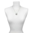 thumbnail image 3 of Delight Jewelry Silvertone Celtic Knot Band Spinner Laugh Ring Charm Necklace, 18", 3 of 4