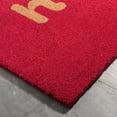 thumbnail image 5 of TOWN & COUNTRY TERRA Hiya Painted Welcome Outdoor Door Mat, Natural Coir, Heavyweight, Non-Slip Entryway Mat, Red, 18"x30", 5 of 5