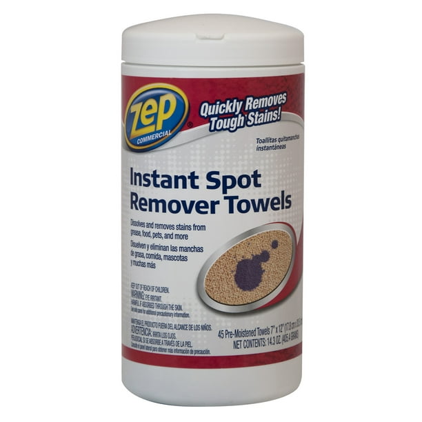 Zep Commercial Zuisrt45 45 PreMoistened Instant Spot Remover Towels