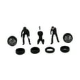 thumbnail image 3 of Figuras de pintadas a mano a escala 1:64, modelo de mecánico de automóviles, objetos de colección, dioramas, accesorios para fotografía de negro, 3 of 8