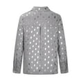 thumbnail image 6 of Long Sleeve Tops for Women Button up Shirts Casual Print Fashion Top, 6 of 9