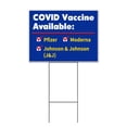 thumbnail image 1 of Vaccine Available (18" x 24") Yard Sign, Includes Metal Step Stake, 1 of 6