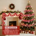 thumbnail image 4 of 3PACK 10Feet Christmas Bell Tinsel Garland,Sliver and red Metallic Tinsel Twist Garland Glittering Decoration for Christmas Tree Decor Wedding Summer Luau Birthday Party Indoor Hanging Home, 4 of 7