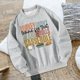 thumbnail image 3 of Ropa para hombre y mujer, Jersey, Tops, sudadera informal versátil con cuello redondo, sudadera estampada, jersey para fiesta de acampada, mochilero L, 3 of 10