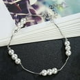 thumbnail image 5 of Ayyufe SILVERHOO Women Pearl Bracelet Simple 925 Silver Elegant Ladies Delicate Pearl Bracelet for Gifts, 5 of 9
