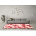 thumbnail image 3 of Ahgly Company Machine Washable Indoor Rectangle Abstract Red Modern Area Rugs, 7' x 10', 3 of 4