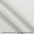 thumbnail image 4 of DyFun Upholstered Linen Dining Chair Set of 2 with Wheels, No Assembly Required, Modern Armless Accent Chair for Dining Room or Kitchen (White, Style C), 4 of 10
