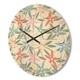 thumbnail image 3 of Designart 'Abstract Retro Flower Design III' Mid-Century Modern Wood Wall Clock, 3 of 5