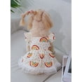 thumbnail image 2 of QWINEE Rainbow Print Dog Dress Ruffle Trim Princess Dress Cat Vest Dress Lace Trim Summer Dress Pet Clothes for Small Medium Cats Dogs Kitten Puppy Multicolor XS, 2 of 6