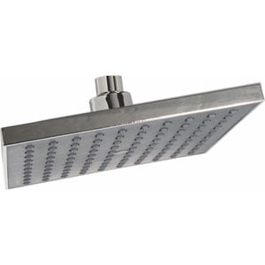 Regadera Cuadrada RUGO Modelo 44-MC con Brazo 45-BA Acabado Cromo