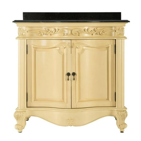 UPC 721015361985 product image for Pegasus ETAVT3722 Estates 37 inch Vanity in Antique White with Granite Vanity To | upcitemdb.com