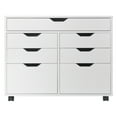 thumbnail image 4 of Winsome Wood Halifax 5-Drawer Multi-Storage Mobile Cabinet 10748, White Finish, 4 of 12