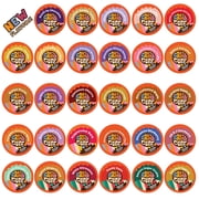 Crazy Cups Flavored Coffee K-Cup Pods Variety Pack, 30 Count Premium Dessert-Inspired Flavors, 0 Calories, 35% More Coffee, Compatible with Keurig Machines