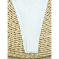 thumbnail image 4 of Women's Frilled Trim Triangle Bikini Tie Side Panty G-String Swimsuit Set, 4 of 4