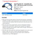 thumbnail image 2 of Spark Plug Wire Set - Compatible with 2001 - 2005 Mercury Sable 3.0L V6 OHV 2002 2003 2004, 2 of 2