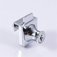 thumbnail image 3 of Cerradura de puerta de vidrio,Cerradura de acero cromado, cerradura de pantalla de vidrio,Cerradura para puertas de vidrio Cerradura de vitrina con, para puerta de vidrio Broca de 5-8 mm con 2 llaves, 3 of 5