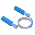 thumbnail image 2 of Exercise Jumping Rope, Easy Carrying Skipping Rope Sponge Handle Steel Wire  For Men Women For Travel Blue, 2 of 8