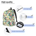thumbnail image 3 of Easygdp Tropical Flowers Mochila de Lona Resistente para Laptop, Compatible con Laptops de 15 a 17 pulgadas, Ideal para Escuela, Trabajo y Viajes-Medium, 3 of 5