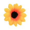 thumbnail image 3 of 100 UNIDS Gerbera Daisy Flores Artificiales Tela de Flores Cabezas para El Banquete de Boda Arte de La Decoración de DIY(Girasol Amarillo) Ecomeon  no, 3 of 4