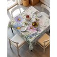 thumbnail image 6 of Spring Floral Table Cloth, Wildflowers Herbs Summer Botanical Vintage Waterproof Tablecloth for Square Tables, Reusable Washable Fabric Table Cover for Restaurant Kitchen Dining Tables 60"x60", 6 of 6