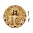 thumbnail image 4 of Christian Commemorative Coin Jesus Resurrection Religious Gift For Faith Collectors Church Home Prayer Desk Keepsake Holy Metal Coin Christian Decoration Memorial Gift For Easter For Living Room Wall, 4 of 8
