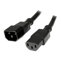 StarTech 10 ft Standard Computer Power Cord Extension - C14 to C13 - 10ft