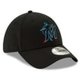 thumbnail image 3 of Men's New Era Black Miami Marlins 2019 Team Classic 39THIRTY Flex Hat, 3 of 5