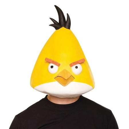 Angry Birds Yellow Latex Costume Mask One Size