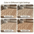 thumbnail image 7 of ODIKA 9'x12' Washable Area Rug Non-Shedding, Easy Care Boho Layout Interconnected Shapes Lines Hue Bohemian Cream Beige for Master Suite, California King, Under Bed, 7 of 7